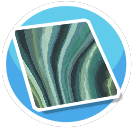 Blue and Green rug
