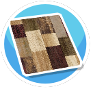 Square patch rug