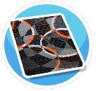 Cicles abstract  rug