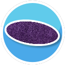 Purple Oval rug