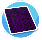 Purple and Black Rug