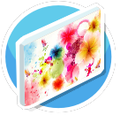 Colorful flower painting