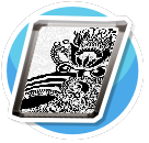 Black and white flower poster