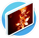 Fire flower painting 1