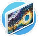 Colorful tree canvas