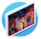 Colorful tree canvas  2