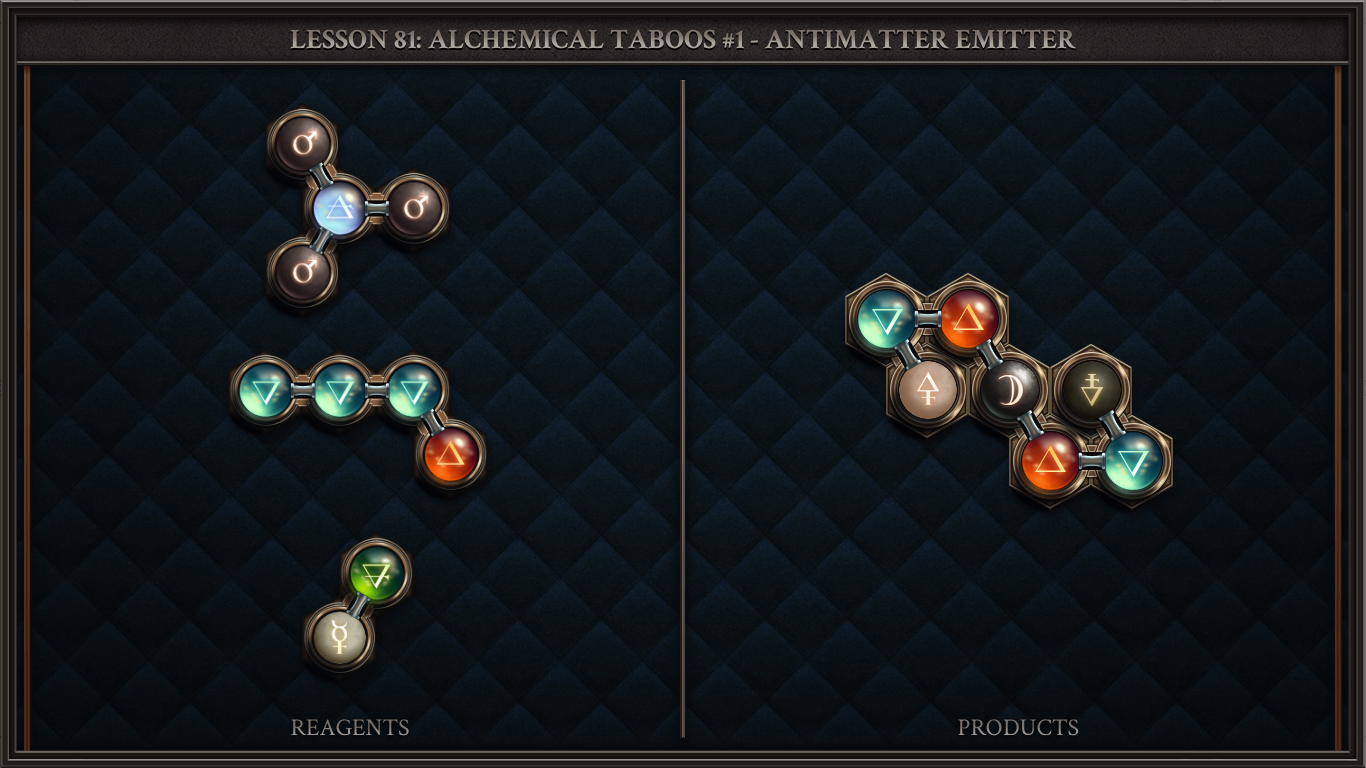 Lesson 81: Alchemical Taboos #1 - Antimatter Emitter
