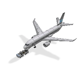 Airliner with Tug