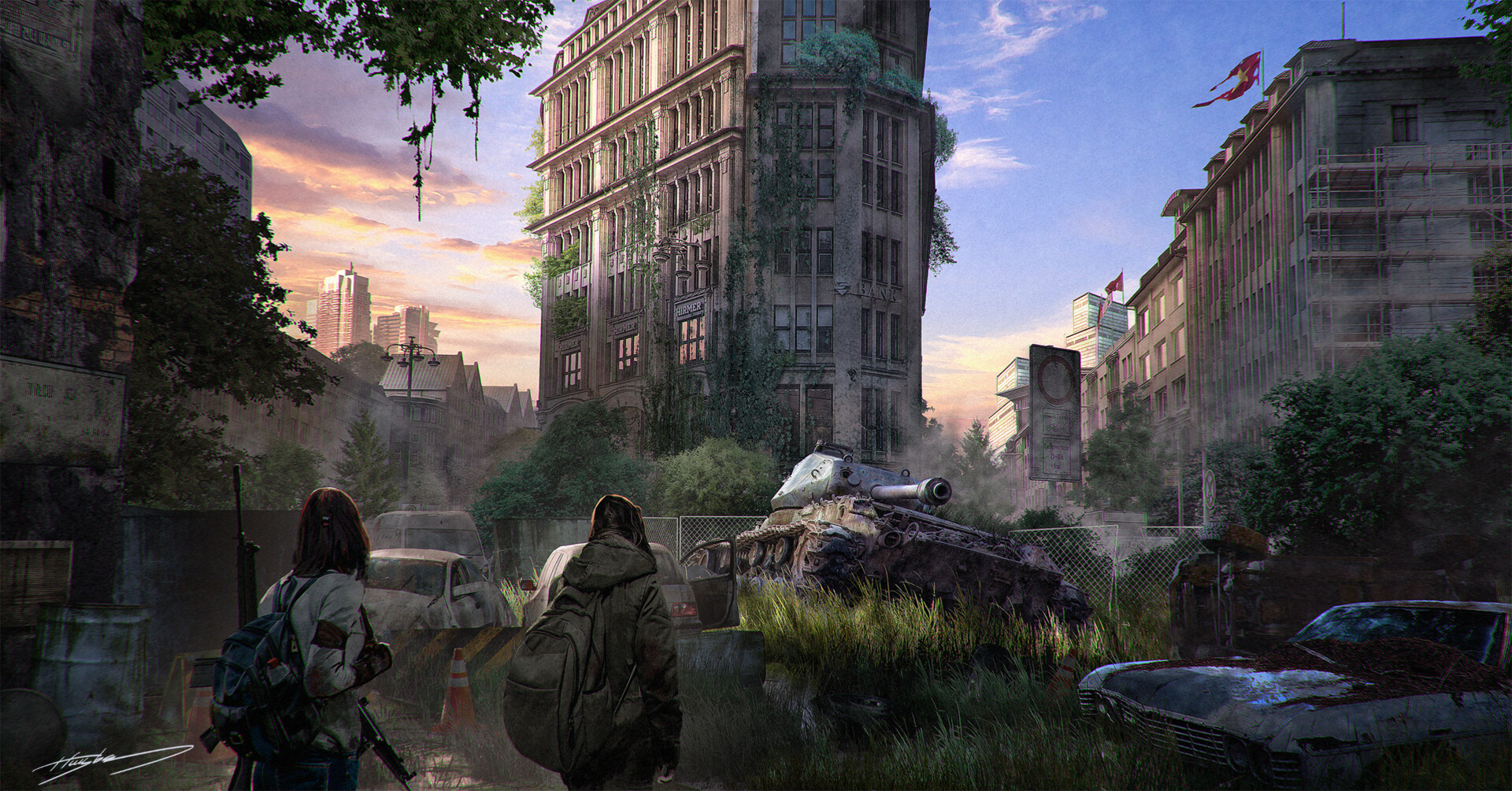 Post apocalypse Background + TLOU Quarantine Zone Soundtrack
