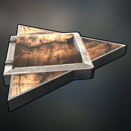 Wooden Triangle Ladder Hatch
