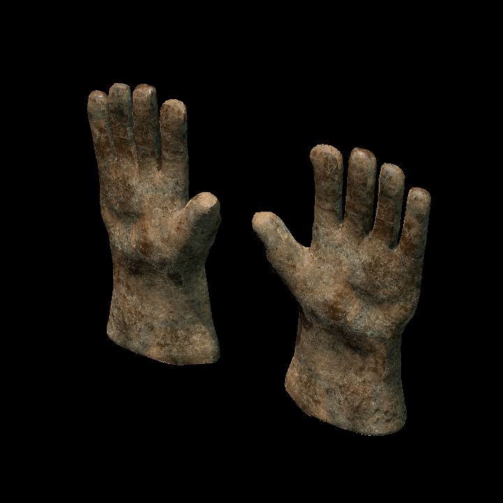 Leather gloves - upright pair 4