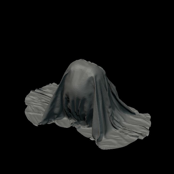 Covered furniture - Statue 1 colourable