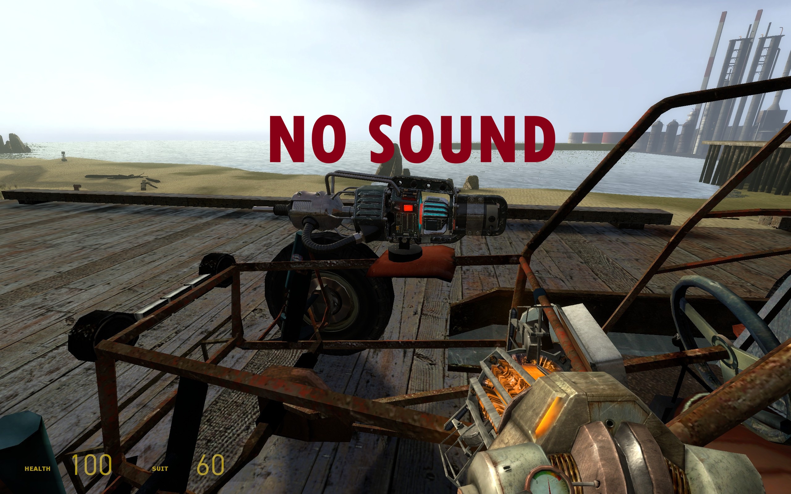 Buggy's Tau Cannon replaced with Black Mesa's Gauss Cannon [NO SOUNDS]