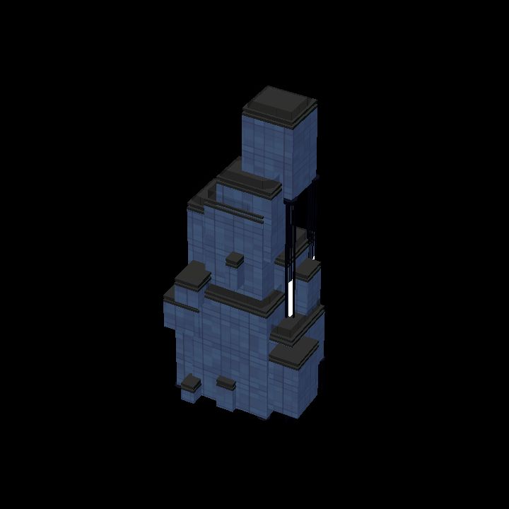 Low Poly Scifi Towers C 4 