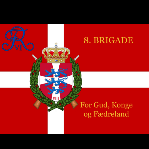 8. BRIGADE Danish Flag