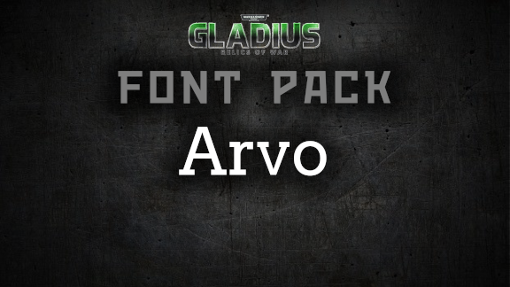 Font Pack (Arvo)