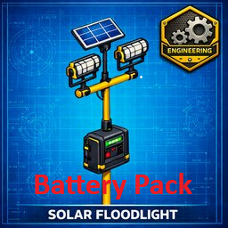 SolarFloodlight Battery Pack – Project Zomboid Mod