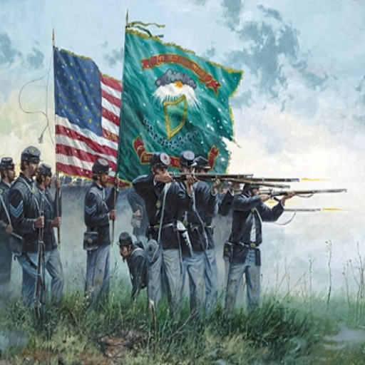 Irish 69th Flag bearer