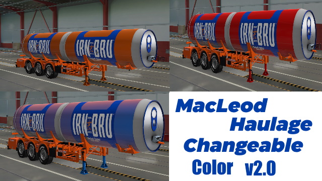 MacLeod Haulage Changeable Color Can Tanker Trailer v2.0