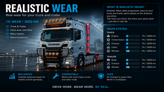 Realistic Wear - Truck & Trailer preview