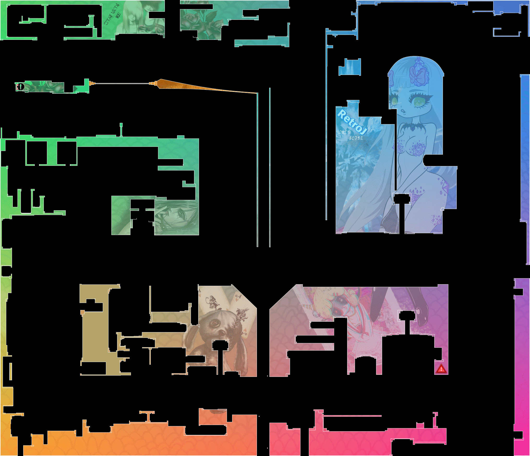 Shopper -RetroJ- Gothic colours