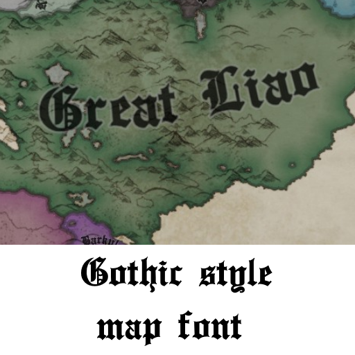 gothic font(old english style)