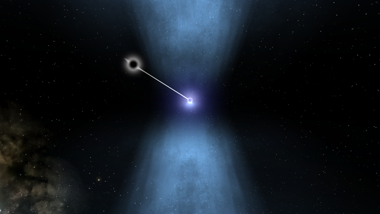 After a colloction with a black hole preview