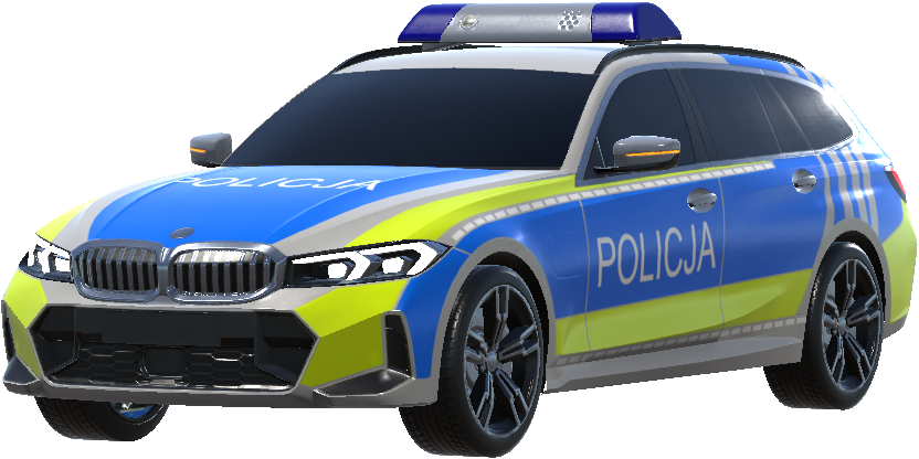 Polska Policja bmw 3er touring
