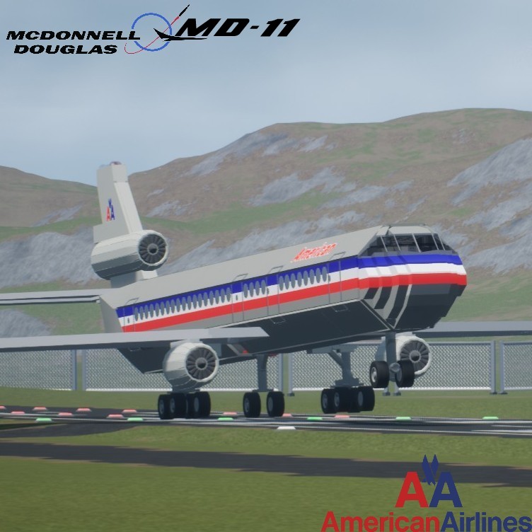 Softbody AIR LINER McDonnell Douglas MD-11 American Airlines