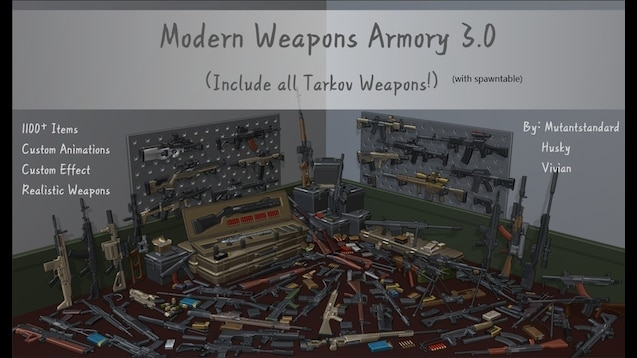 [Belgium] Modern Weapons Armory 3.0 Generation Table – Unturned Mod