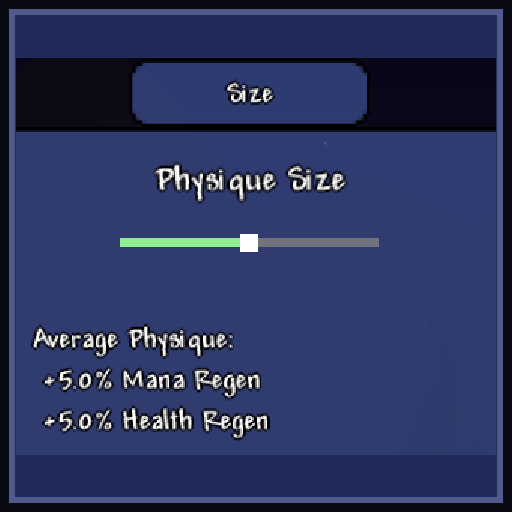 SizeSelect - Player Size Options – tModLoader Mod