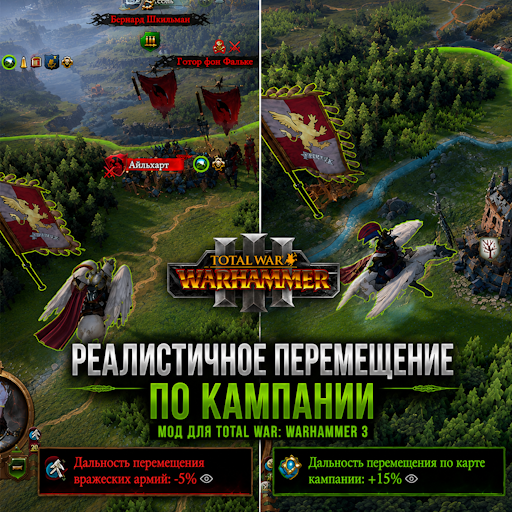 Realistic Campaign Movement (+15% / -5%)