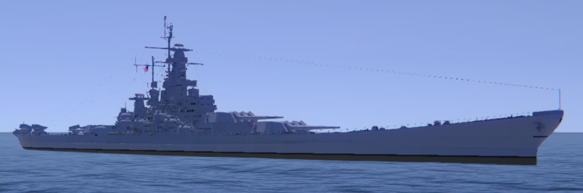 USS BB-64 Washington'58 preview
