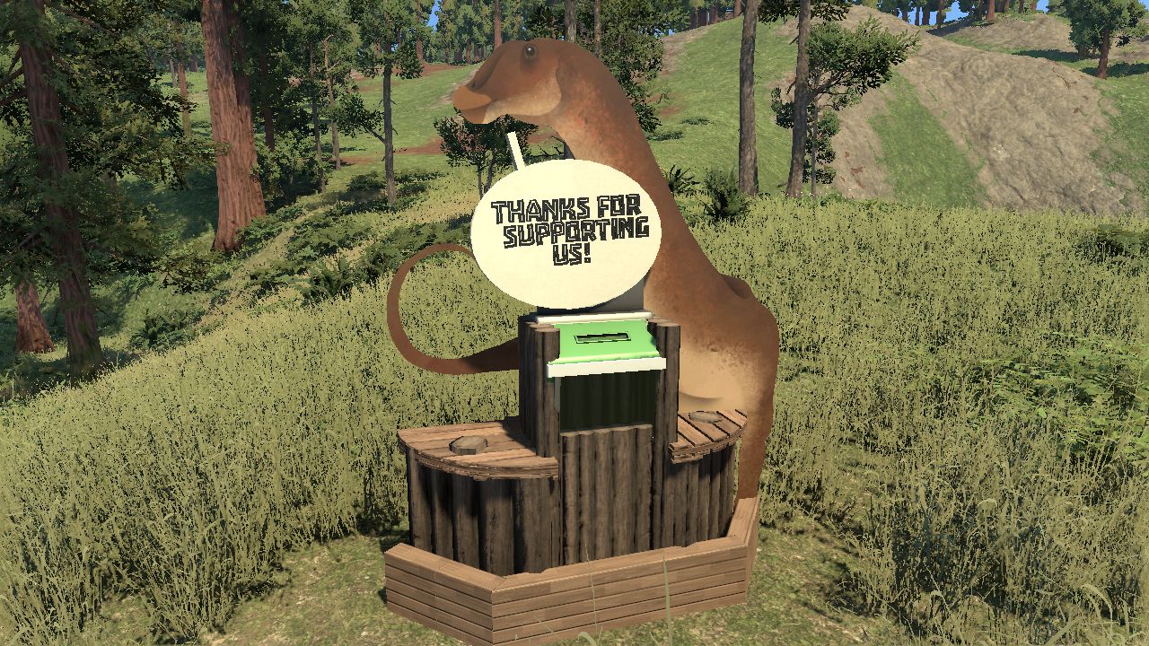 Apatosaurus "Thank You" Donation Box