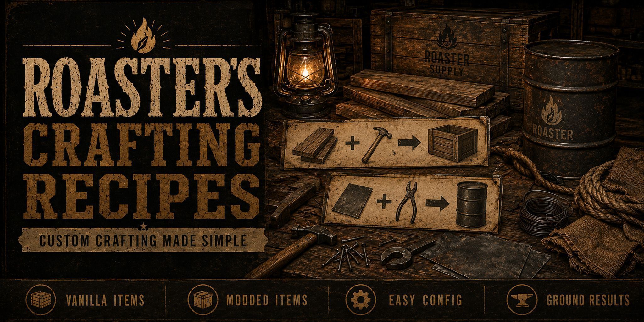 Roaster's Crafting Recipes