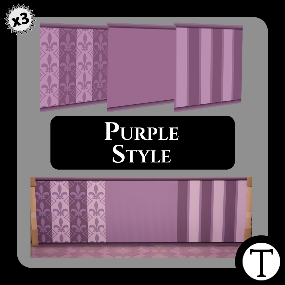 Carpet Pattern Purple Style Wallpaper
