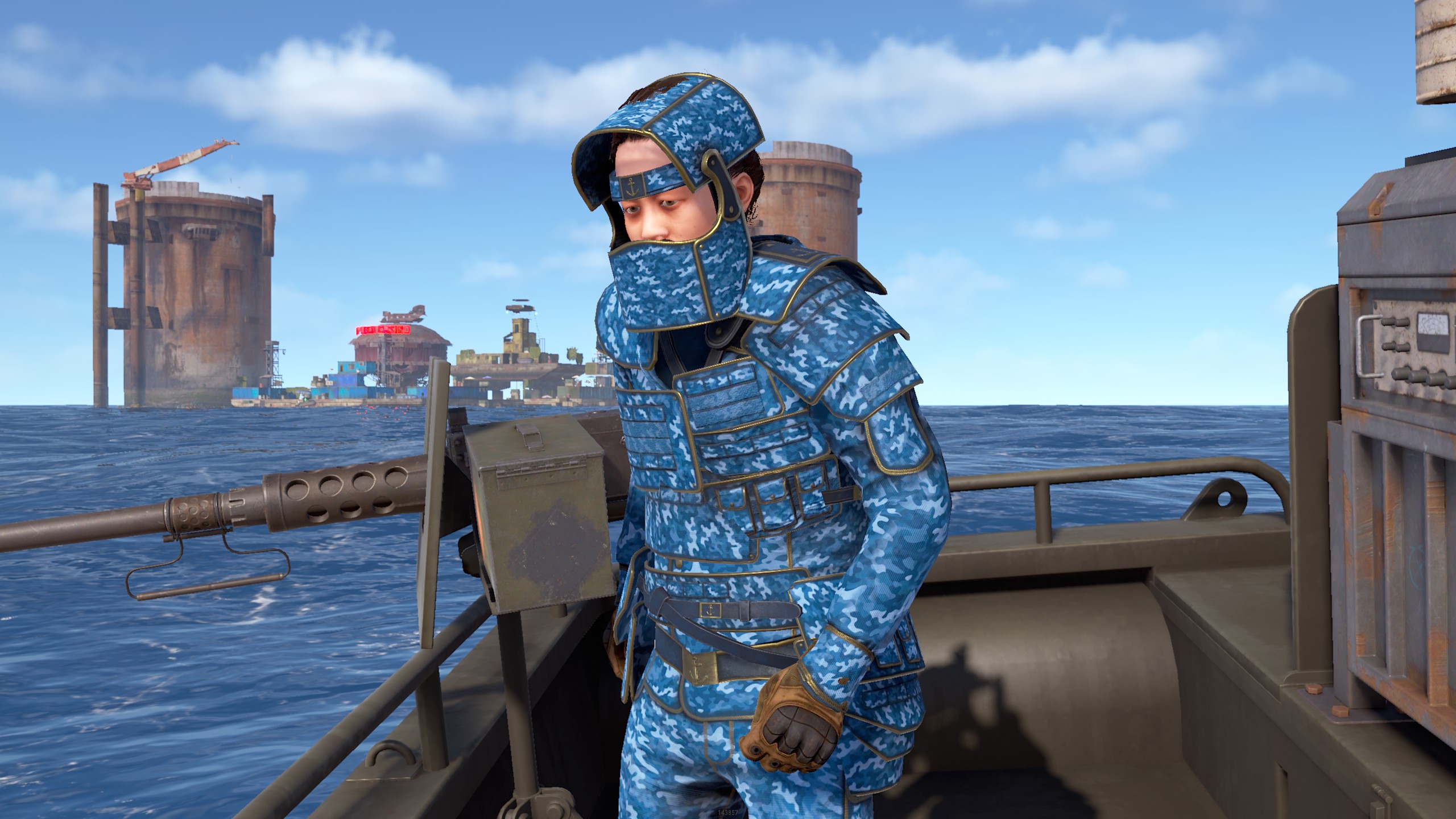 Naval Camo Helmet