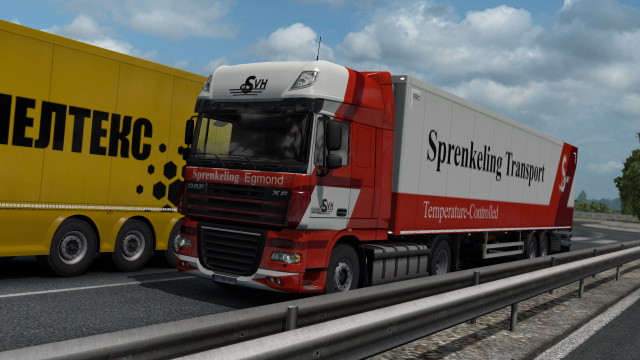 Sprenkeling Egmond Transport - DAF XF 105, F241, Trailers
