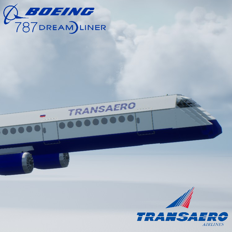 Softbody AIR LINER Boeing 787-9 Dreamliner Transaero