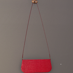 Hanging Purse Red Alligator Leather