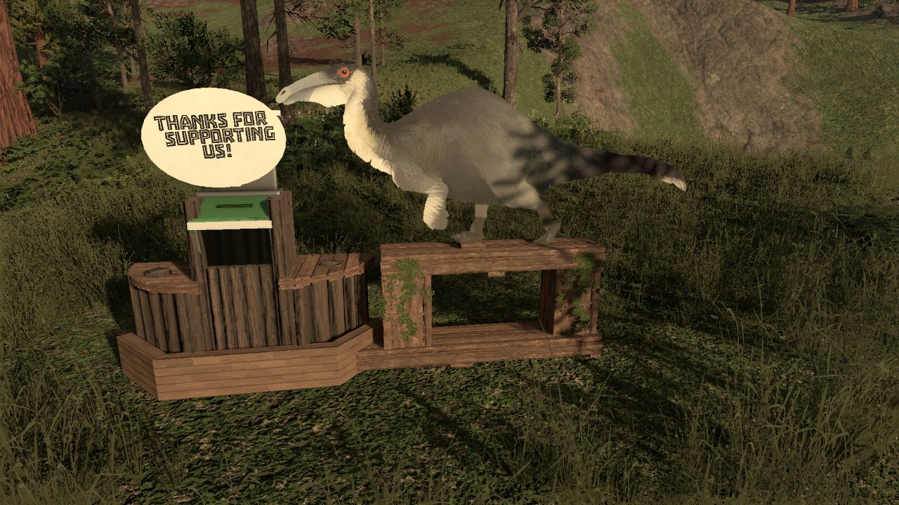 Deinocheirus "Thank You" Donation Box