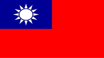The flag of Taiwan