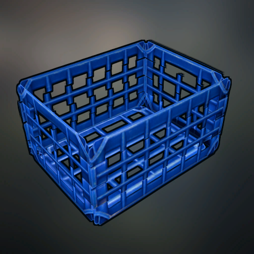 Plastic Crate - Wood Storage Box