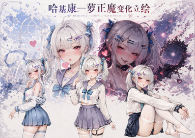 <size=28><color=#FF0000>【哈基康】</color></size><color=#800080>【哈基康*萝-正魔变化立绘】</color>