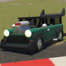 Small Copper Passenger Van  MK1 (Drag cyan)