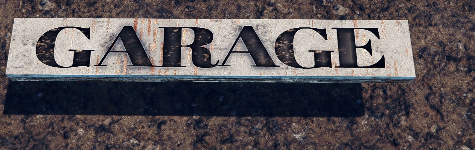  sign - garage