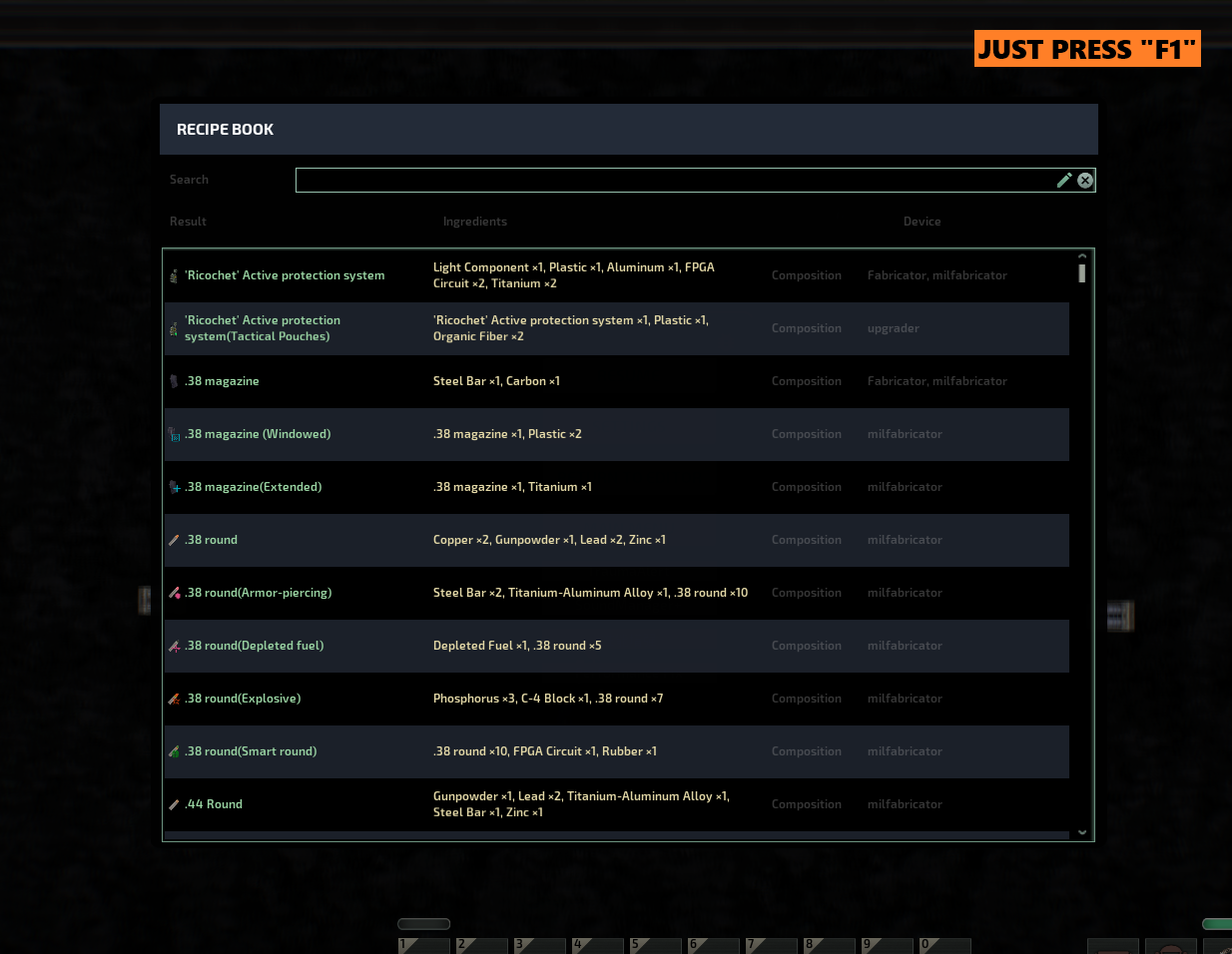 Recipe Book - Crafting Recipe Browser