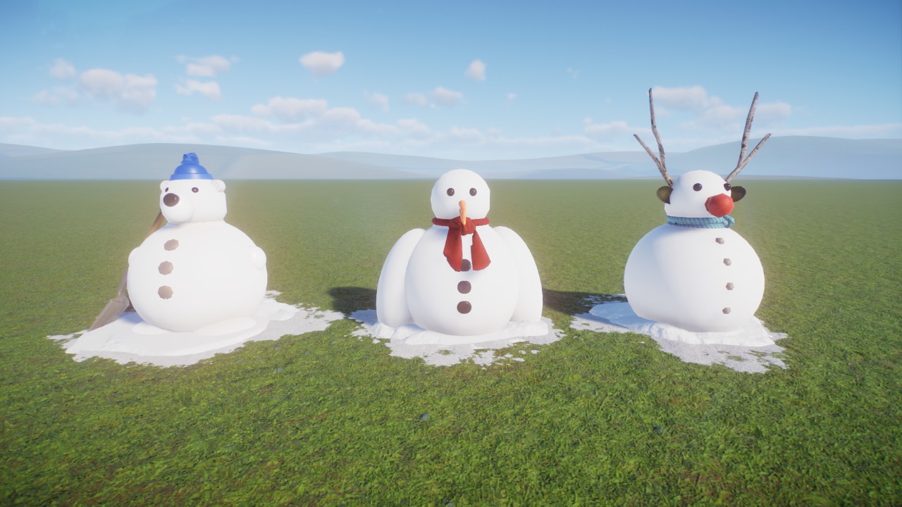 Polar Animals Snowmen