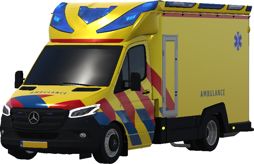 [MB TIGIS]Dutch Ambulance(zwart bumpers)