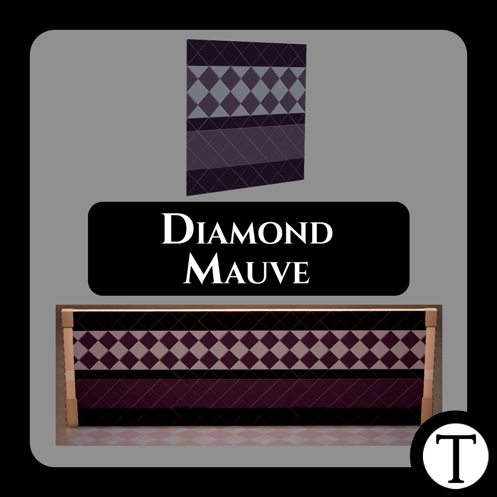Diamond Mauve Wallpaper